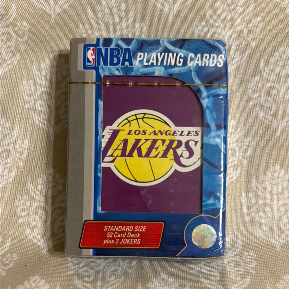NBA Lakers Purple and Yellow Playing Cards